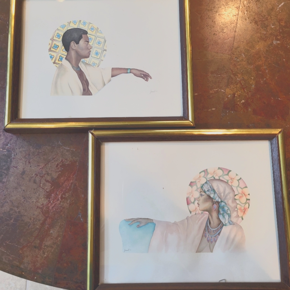 Vintage framed prints